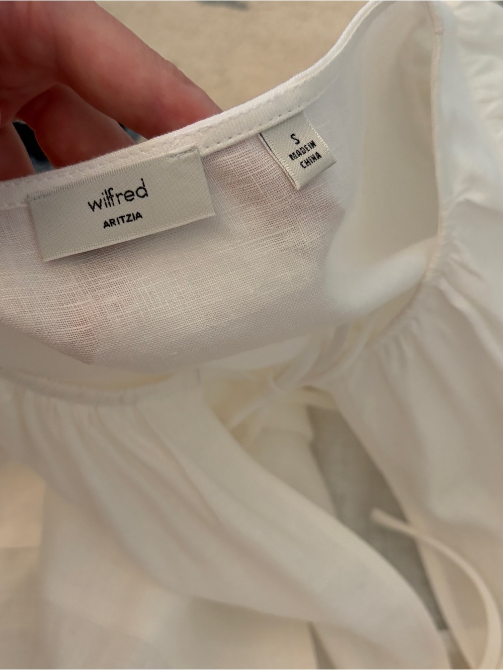 Aritzia Wilfed Violette Linen Blouse S - Picture 5 of 5